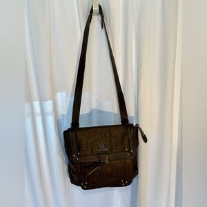 Queork Cork with Leather Trim Convertible Shoulder Bag, Backpack.